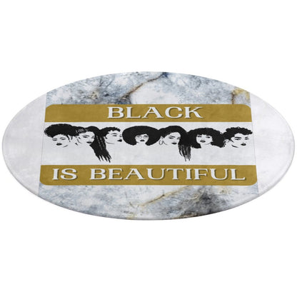 Round Coral Velvet Warm Floor Mat