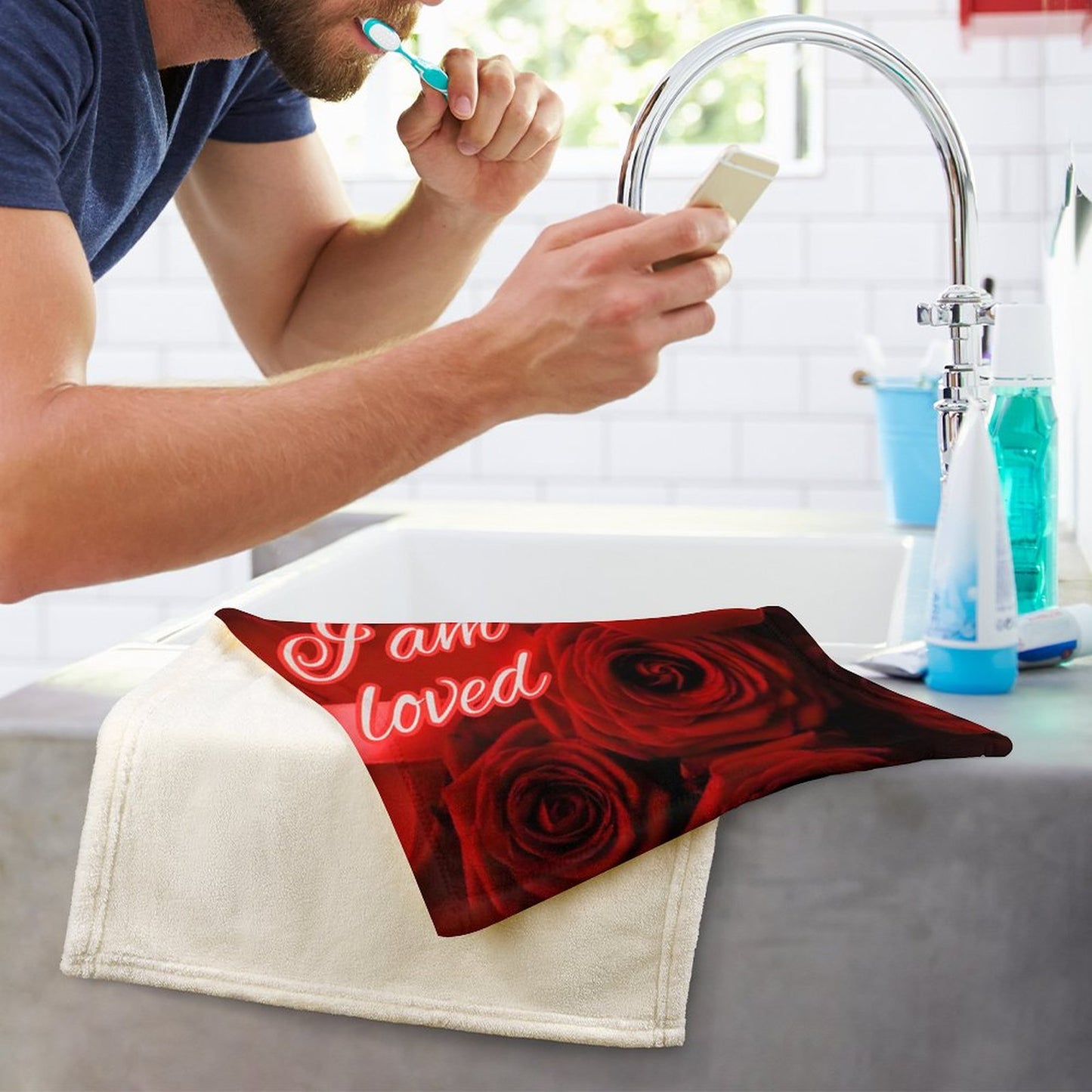 Coral Velvet Towel