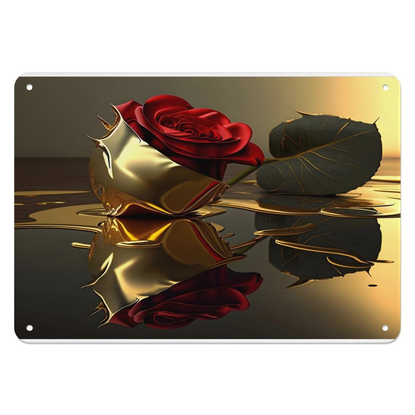 Horizontal Personalized Metal Wall Art Tin Sign-5.5"x7.9"/14x20cm