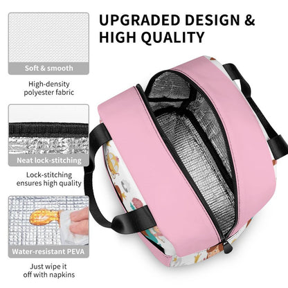 Insulated Lunch Bag with Pocket (All-Over Printing)