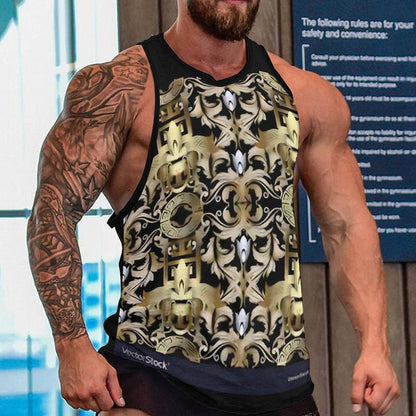 Men's Next Level Tank Top BKREV1 (All-Over Printing)