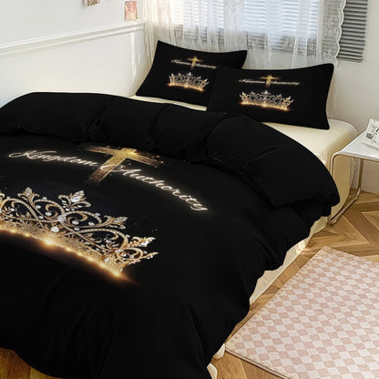3-Piece Bedding Set-86"×70"/ 218×177cm (Dual-sideded Printing)