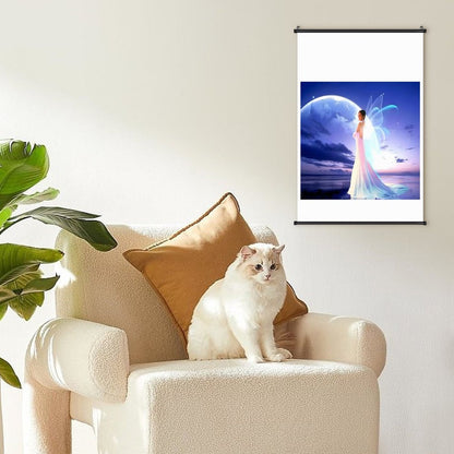 Canvas Hanging Poster with Scrolls-16"x24"/ 40x60cm