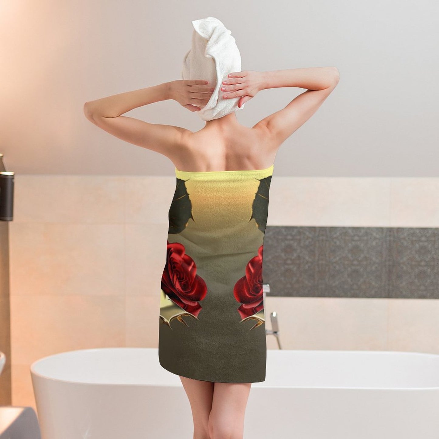 ROSE IN GOLD Bath Towel 70x140