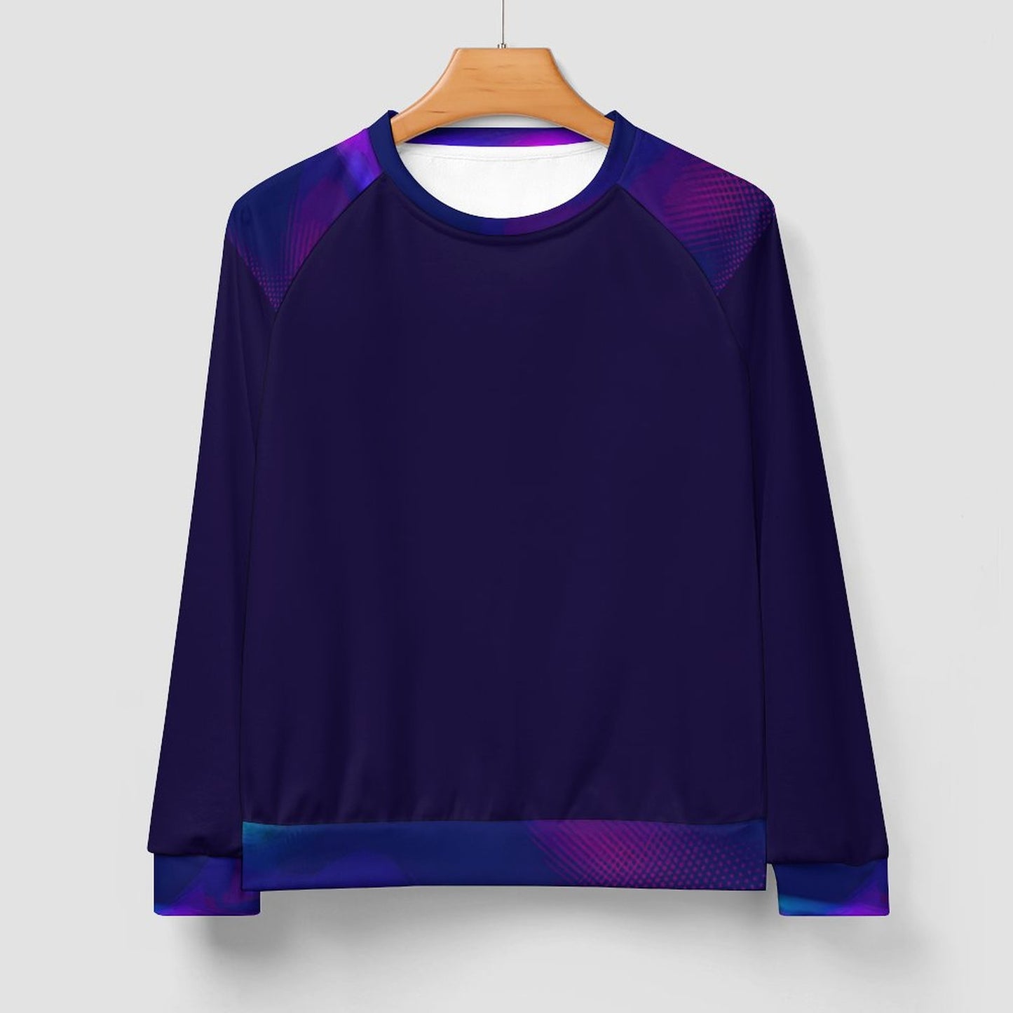 MULTICOLOR Men's Crewneck Raglan Sweatshirt-SMALL-5XL