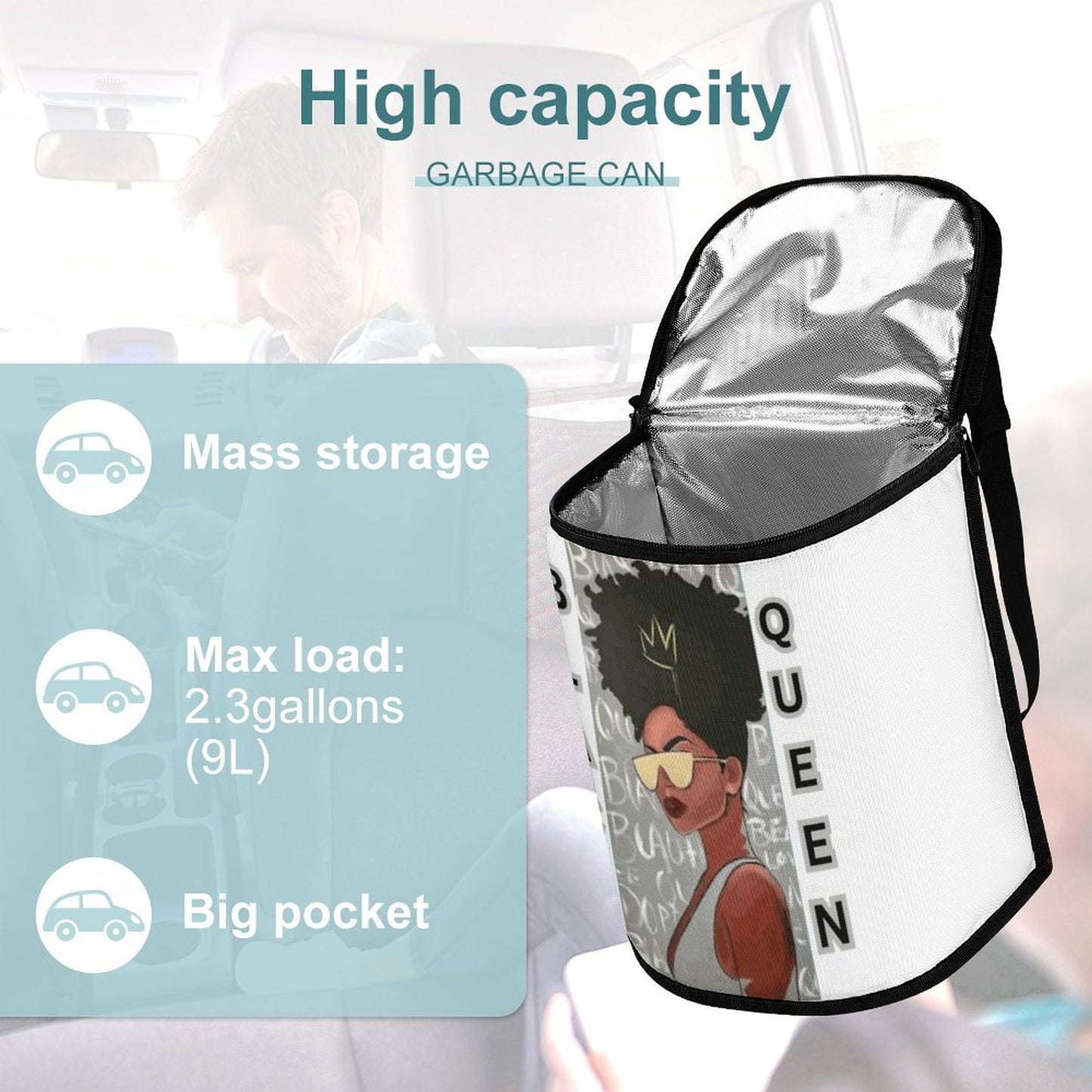 Collapsible Car Trash Bin