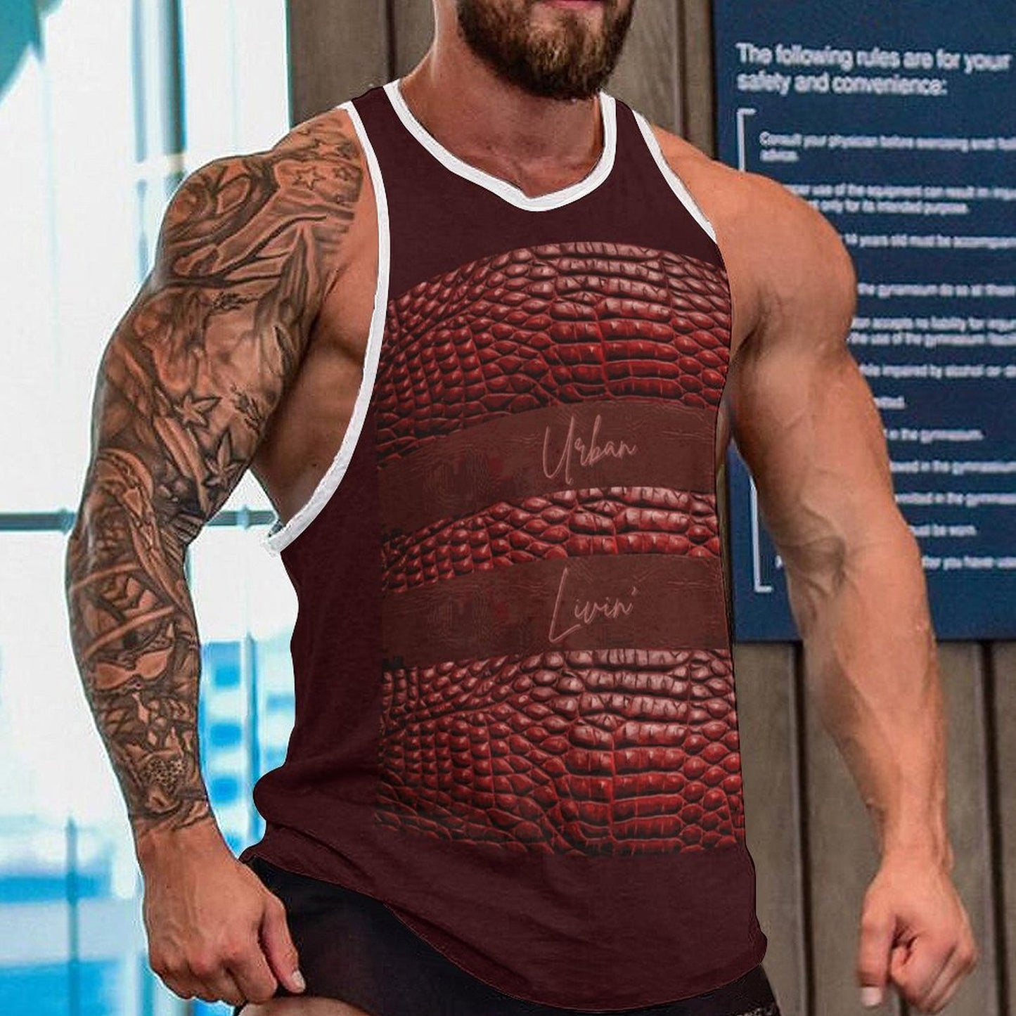 Men's Next Level Tank Top BKREV1 (All-Over Printing)