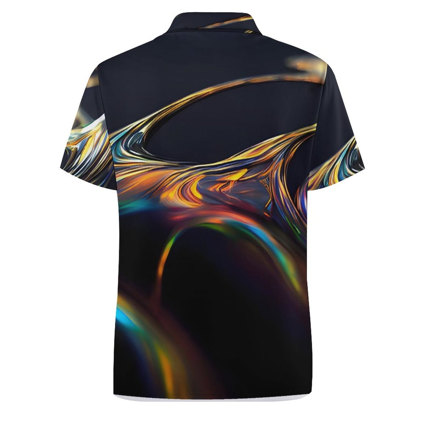 Custom Polo Shirts with All-Over printing Design Straight B612