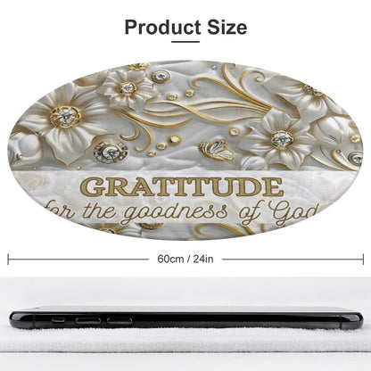 Round Coral Velvet Warm Floor Mat