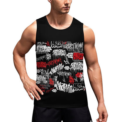 Men's Printed Vest BK (All-Over Printing)