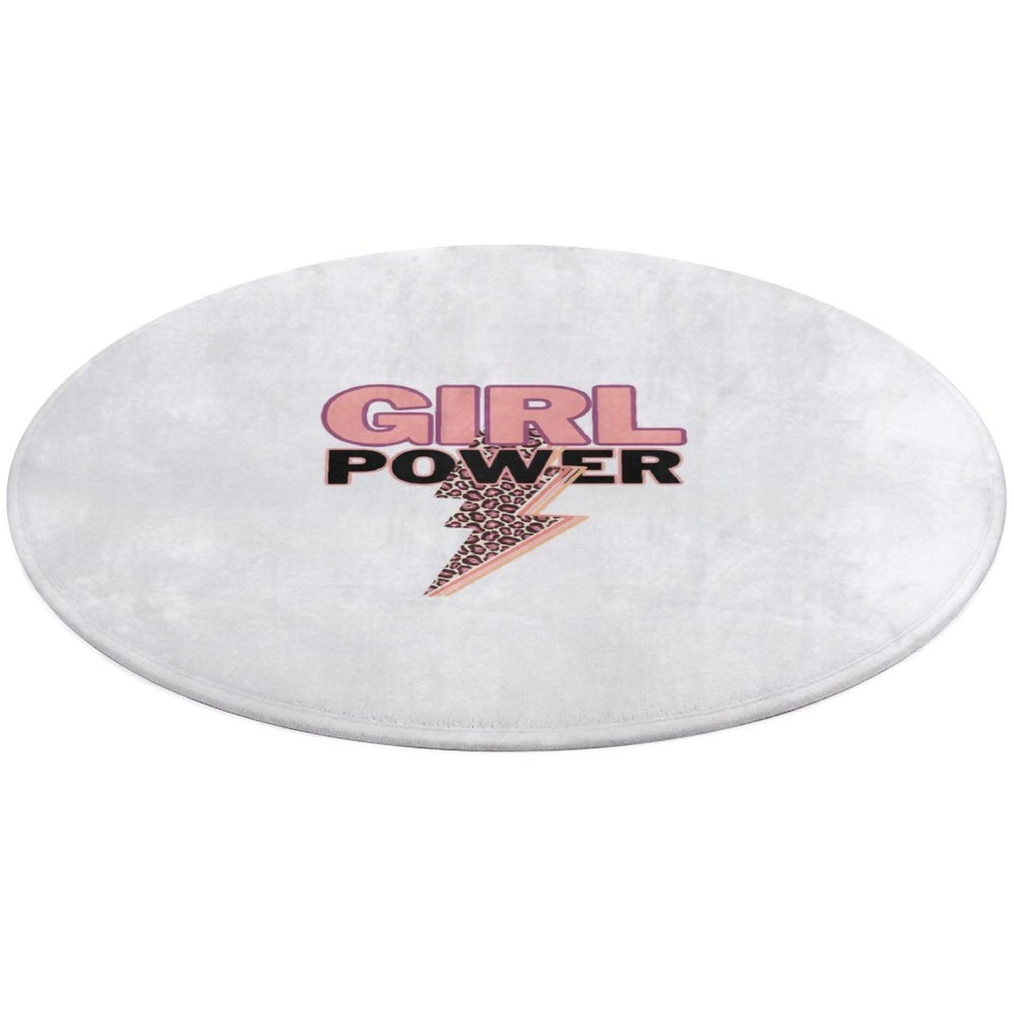 Round Coral Velvet Warm Floor Mat