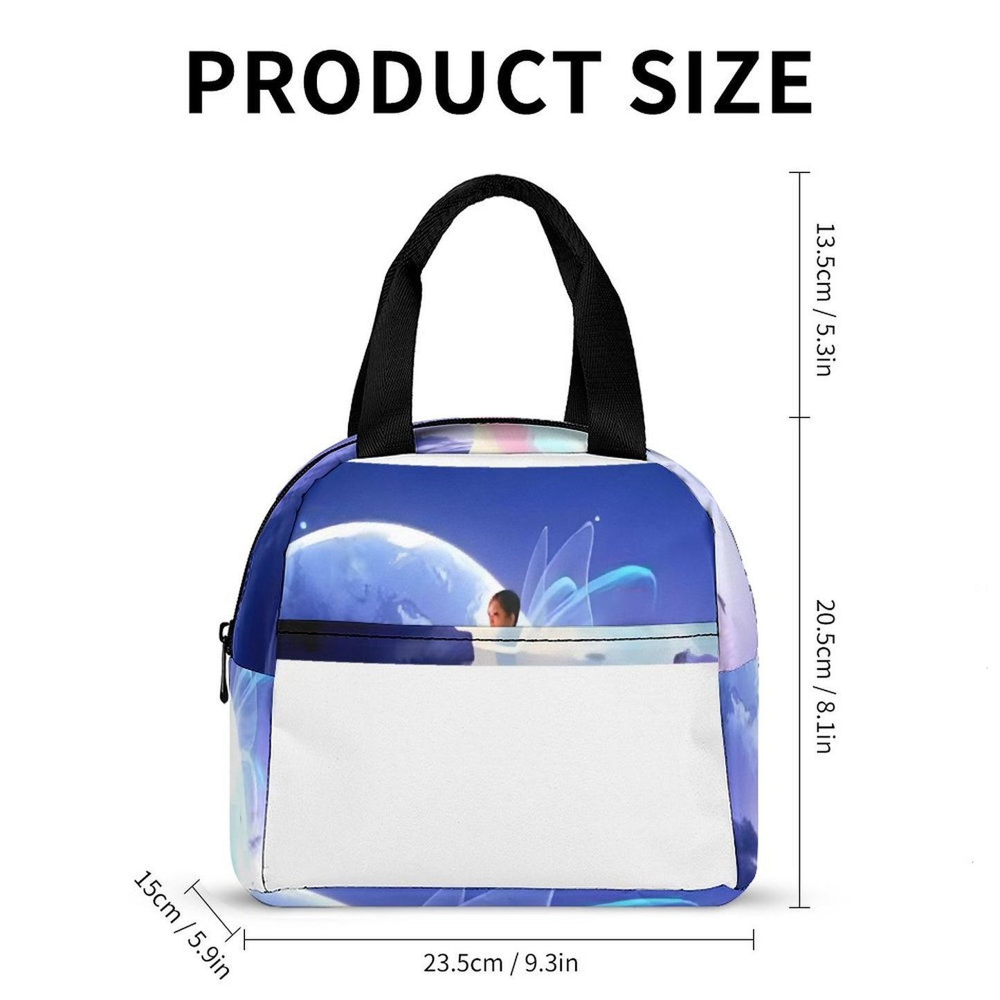 Insulated Lunch Bag with Pocket (All-Over Printing)