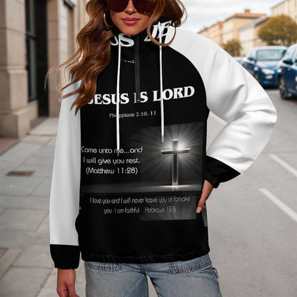 Double-Layered Hoodie with Pockets(All-Over Printing)