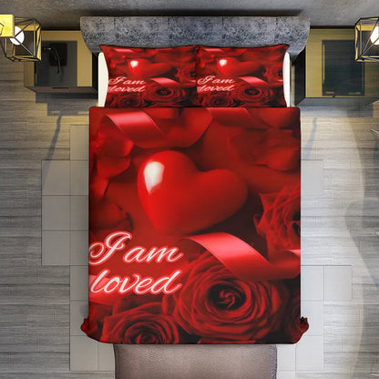 3-Piece Bedding Set-86"×70"/ 218×177cm (Dual-sideded Printing)