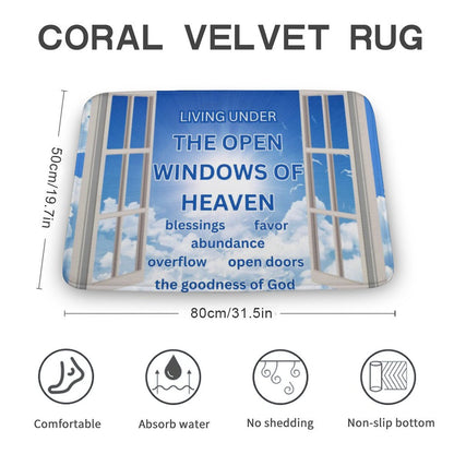 Coral Velvet Rug-19.7"x31.5"/50x80cm