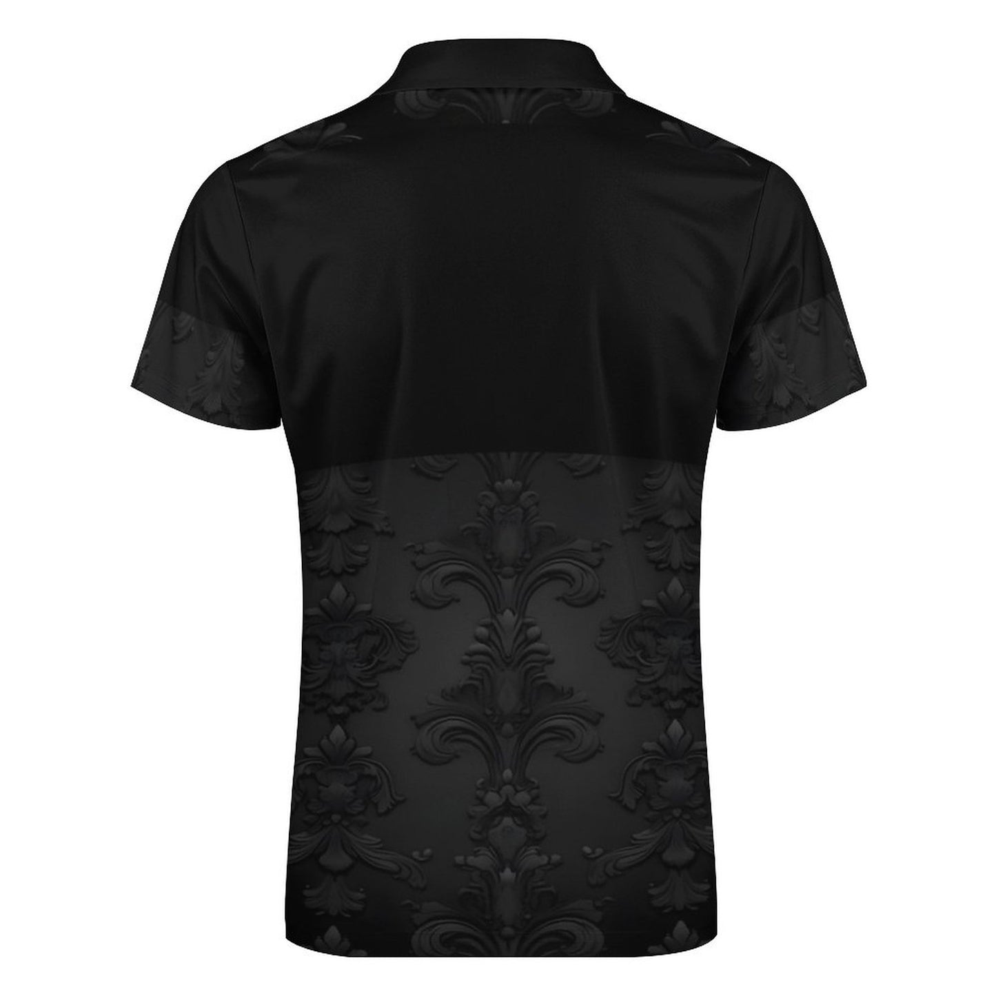 Men's Short Sleeve POLO Shirt with Zipper B470 (All-Over Printing)