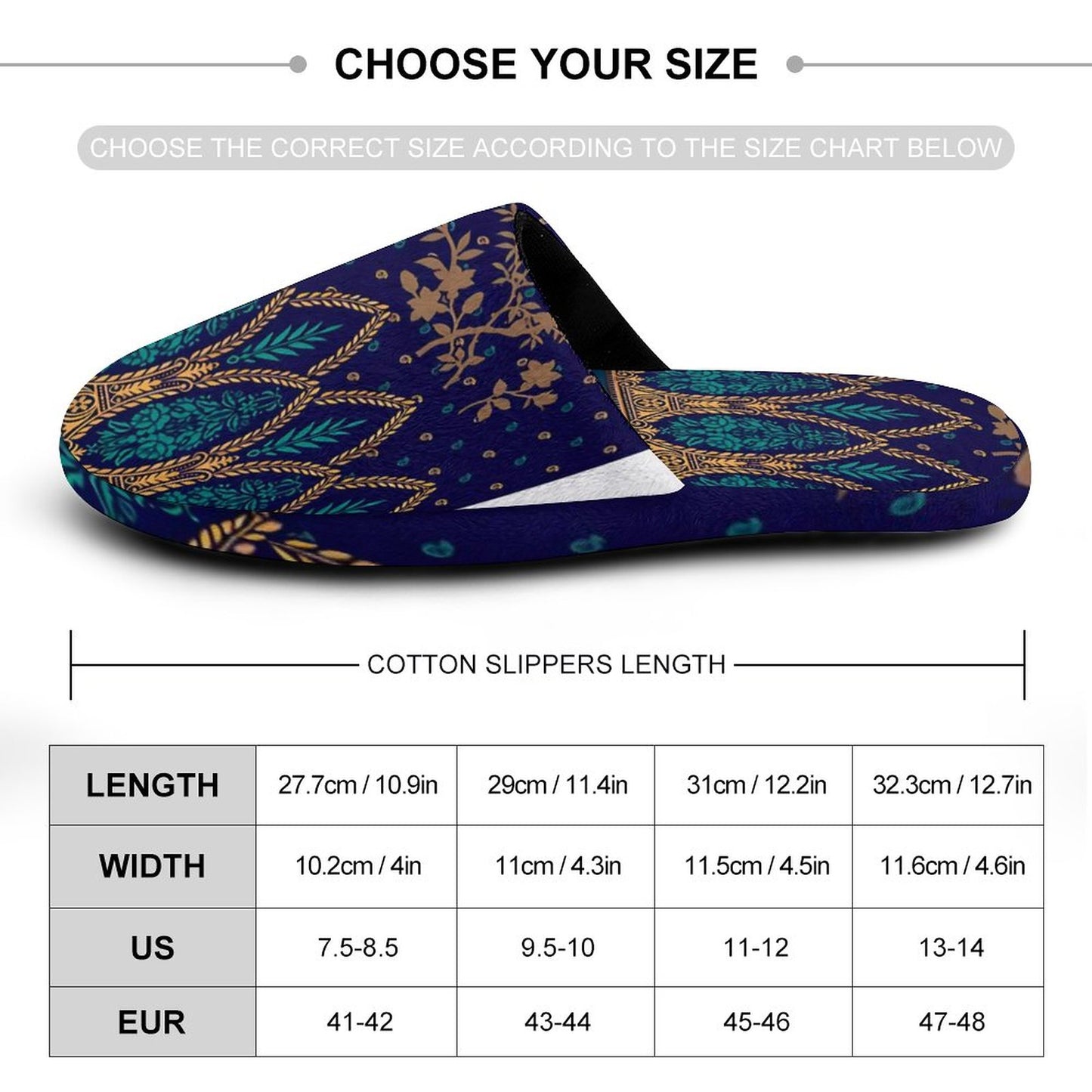 Flannel Men's Cotton Slippers