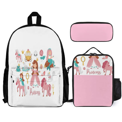 Set of 3 Bags (Shoulder Bag Lunch Bag & Pencil Pouch)