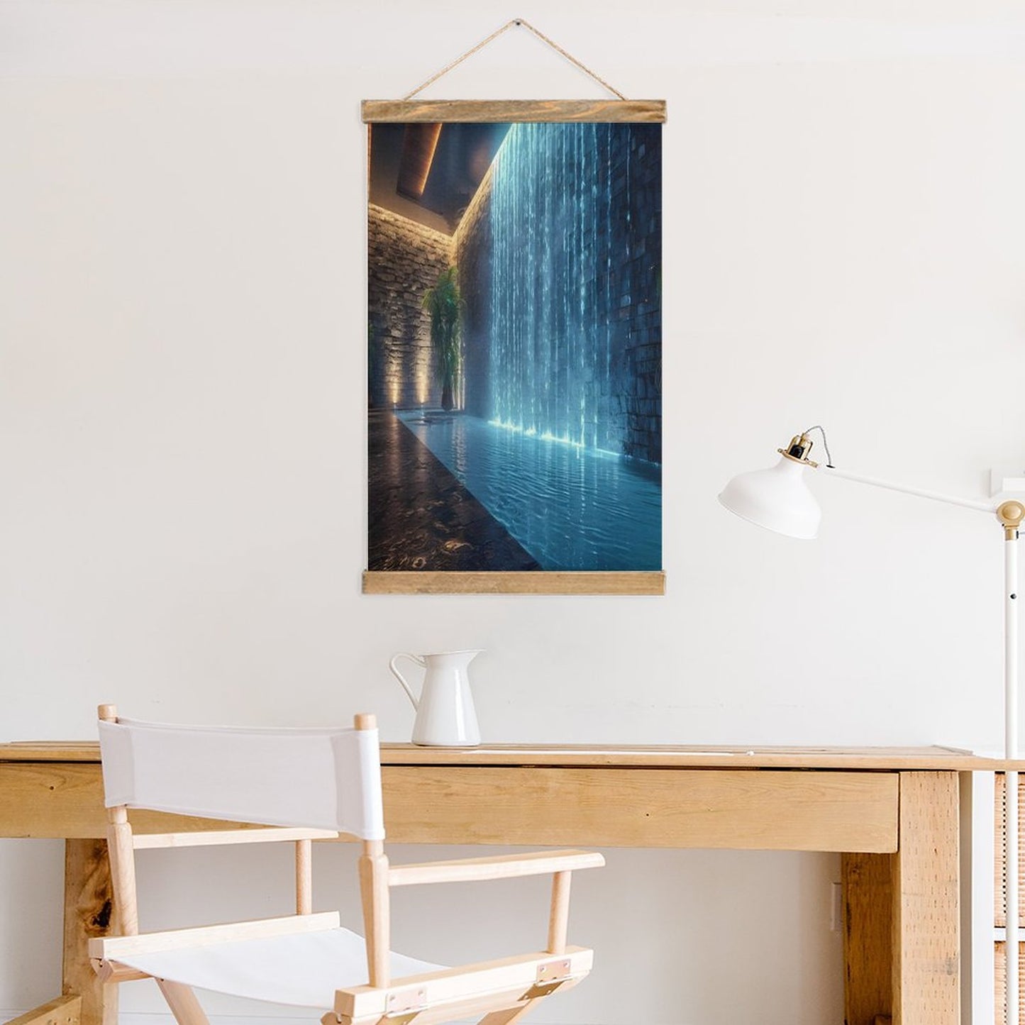 WALL WATERFALL Framed Canvas Painting Wall Decor