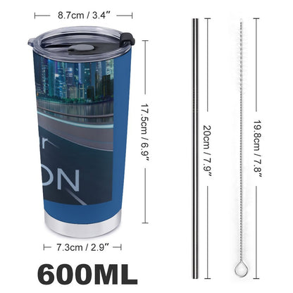 Car Travel Mug Set with Cleaning Kit (590ml/20oz)