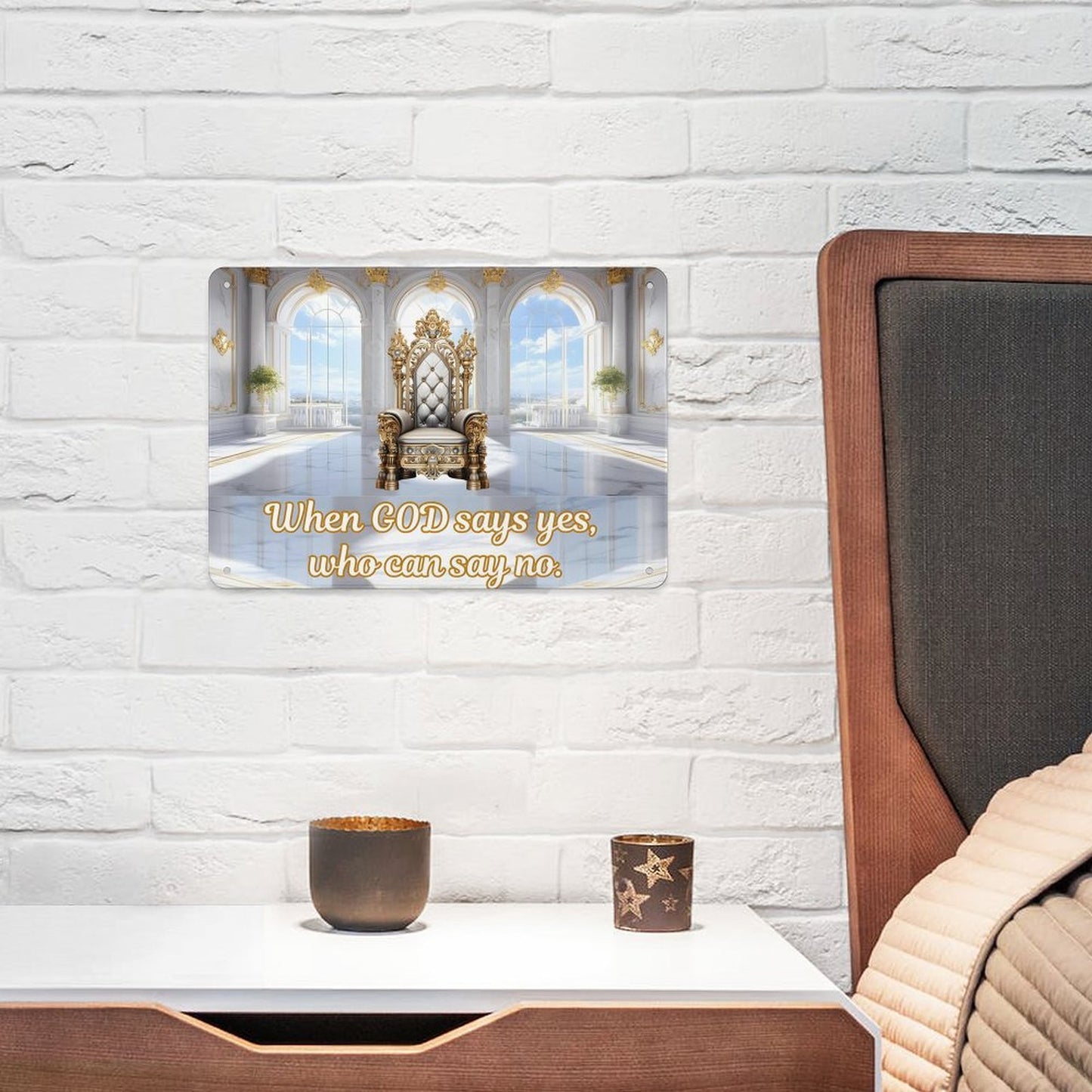 Horizontal Personalized Metal Wall Art Tin Sign-5.5"x7.9"/14x20cm