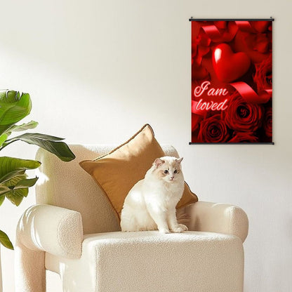 Canvas Hanging Poster with Scrolls-16"x24"/ 40x60cm