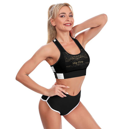 Custom Printed Patterned Yoga Sports Bra xG005KN07