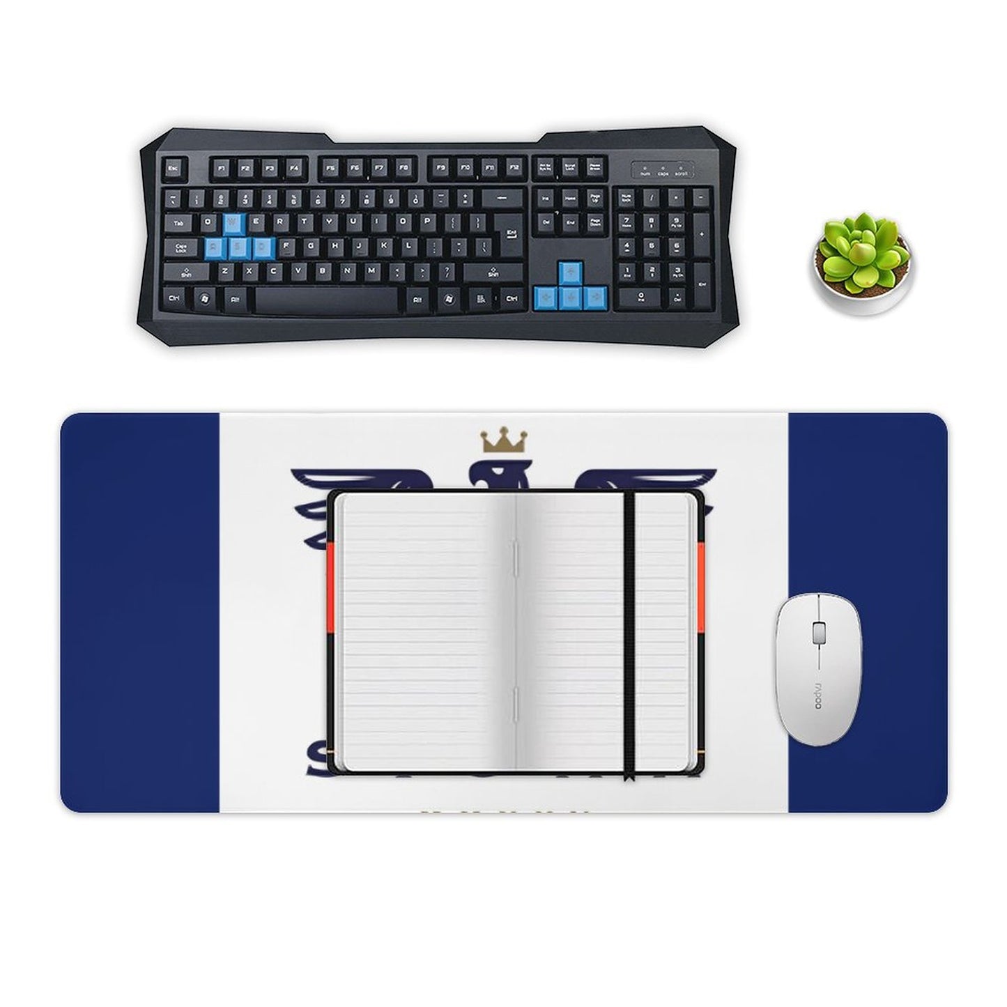 Large Desk Pad Protector with Stitched Edges-16x36 in/40x90cm