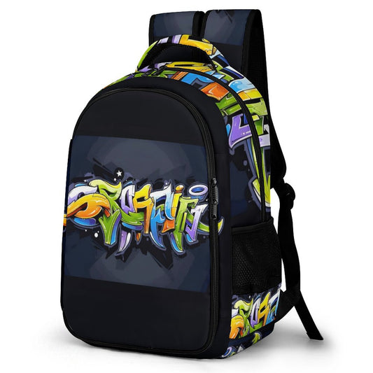 COLORFUL GRAFFITI Multi-Pocket Backpack