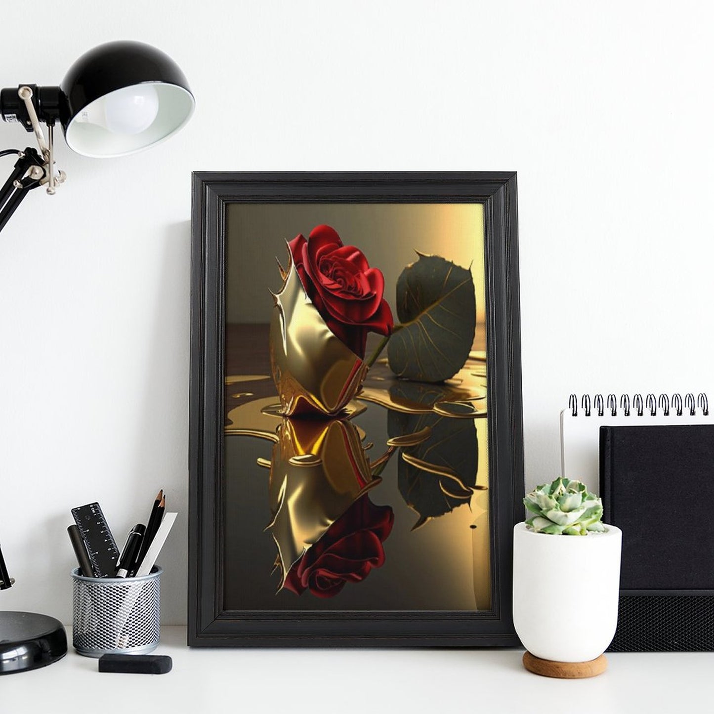 European Style-Framed Vertical Canvas Art Print-Minimalist Decor-16"×24"