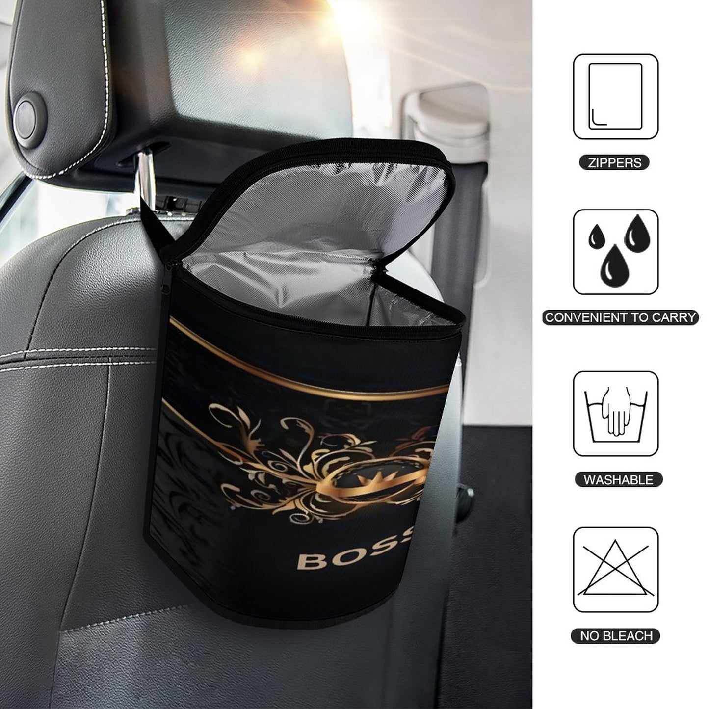 Collapsible Car Trash Bin