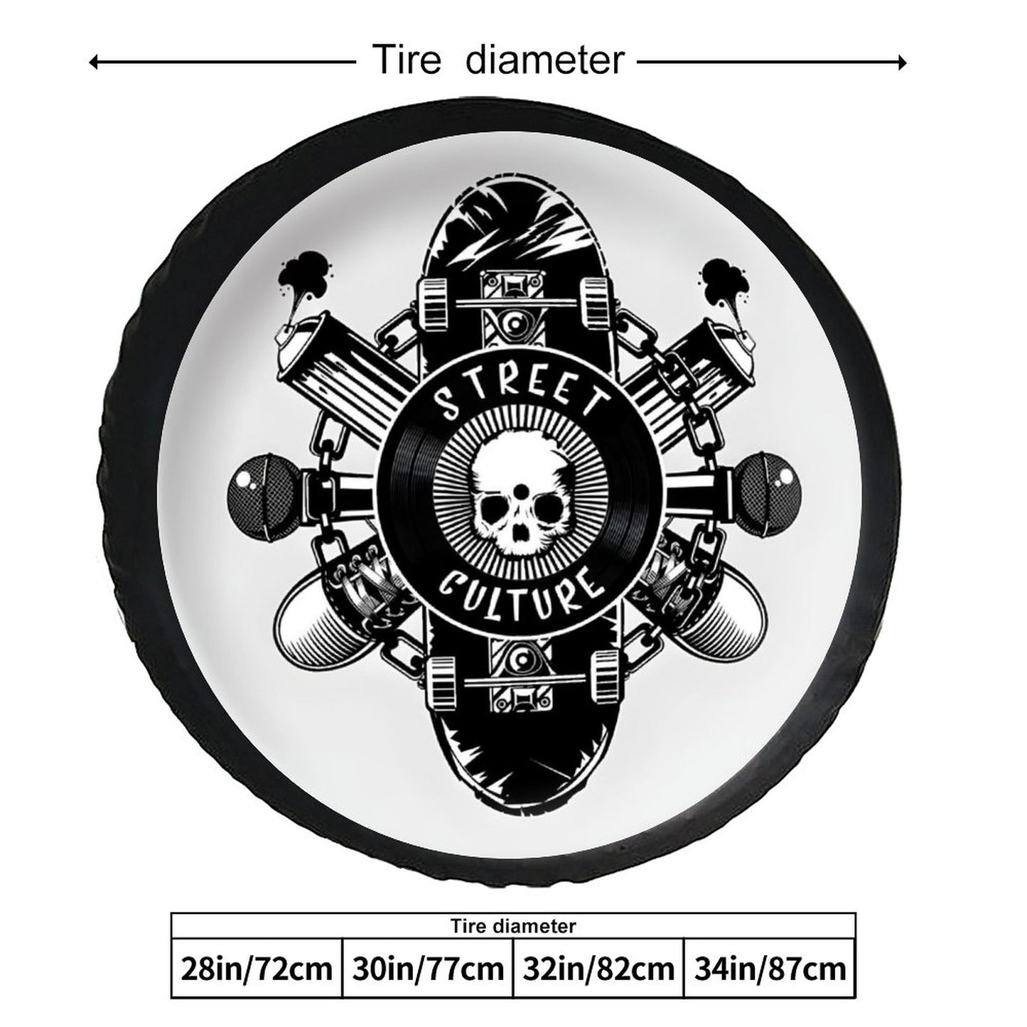 Leather Tire Cover(One-sided Printing)