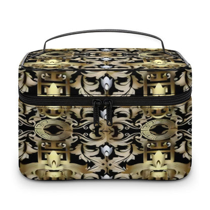Make-up bag with Lychee pattern PU material