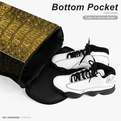 STREET CULTURE Alligator Drawstring Bag (bottom pocket for shoes)