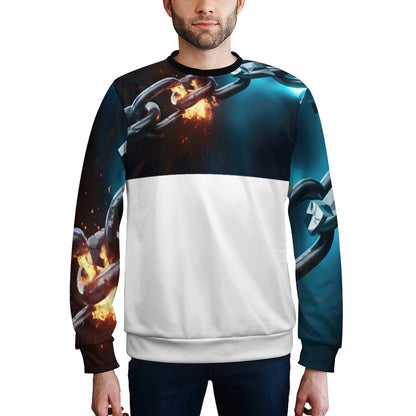 250gsm Round Neck Men's Sweatshirt 4T35 (All-Over Printing)