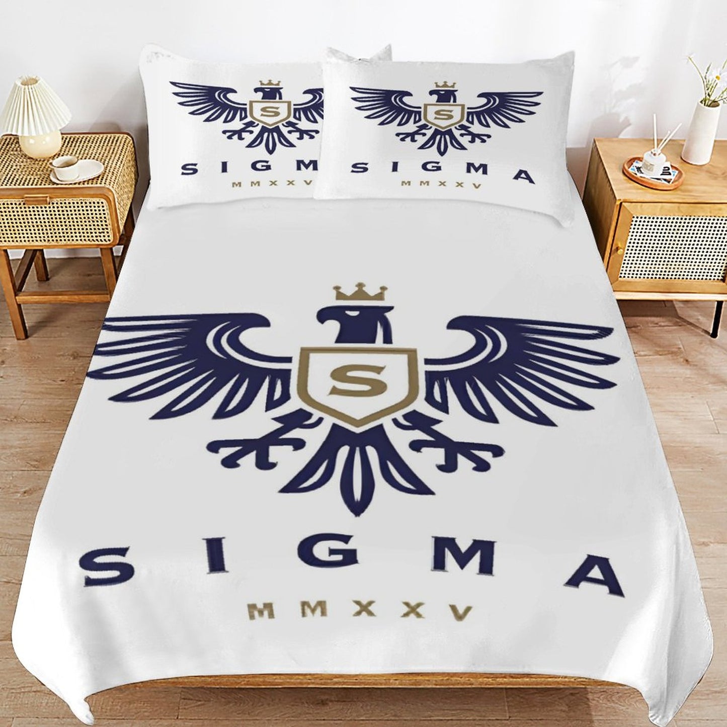 3-Piece Bedding Set-102"x90"/ 259x229cm (Dual-sided Printing)