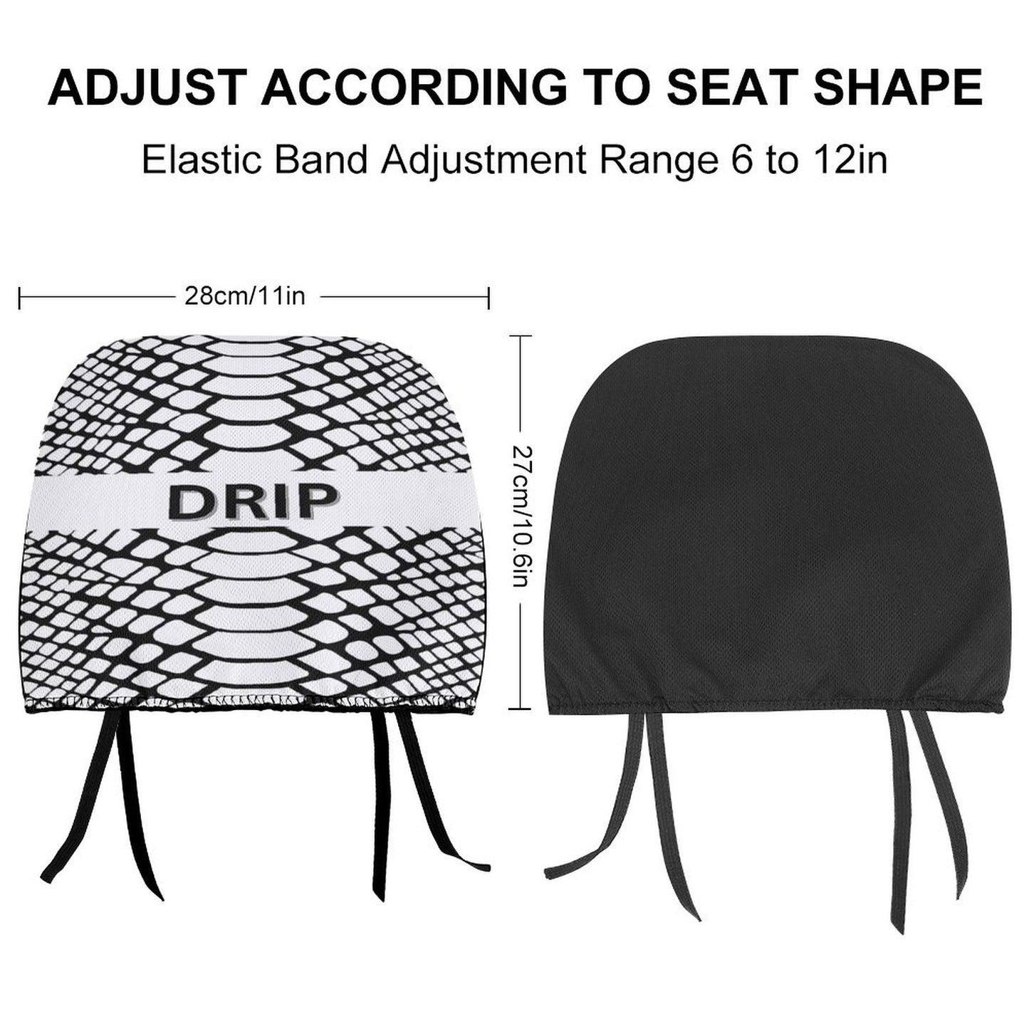 Custom Car Headrest Covers