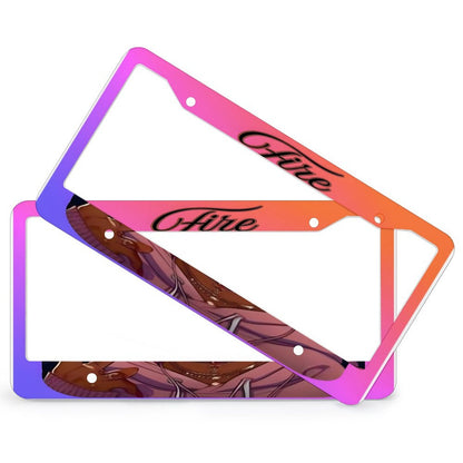 License Plate Frames with 4 Round Holes (1 Pair)