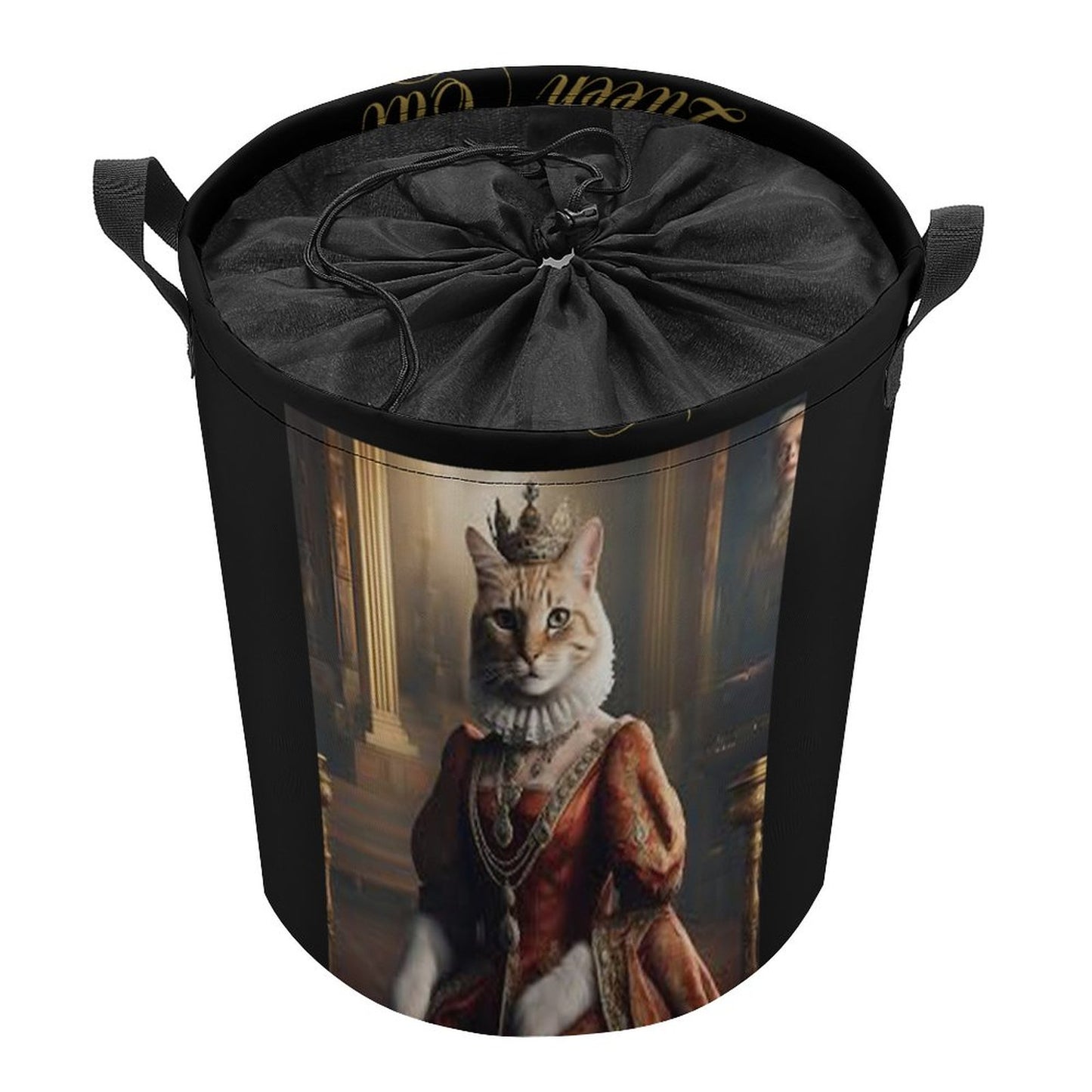 Drawstring collapsible Laundry Basket