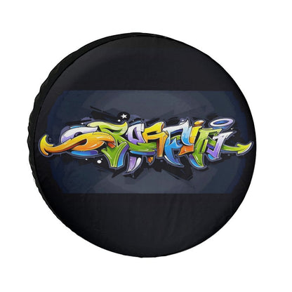 Oxford Cloth Tire Cover-GRAFFITI