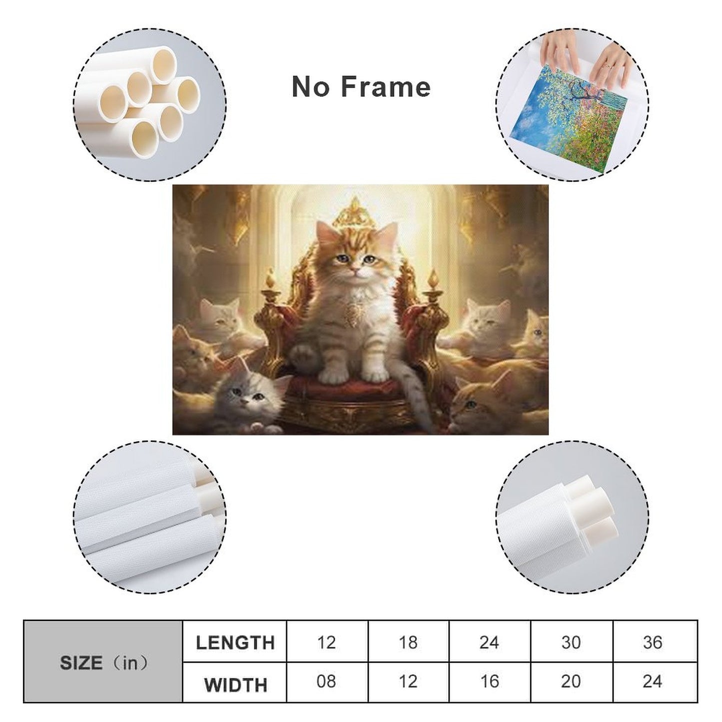 Hanging Poster (Horizontal 3:2)-12x18 inch/ 8x12 inch