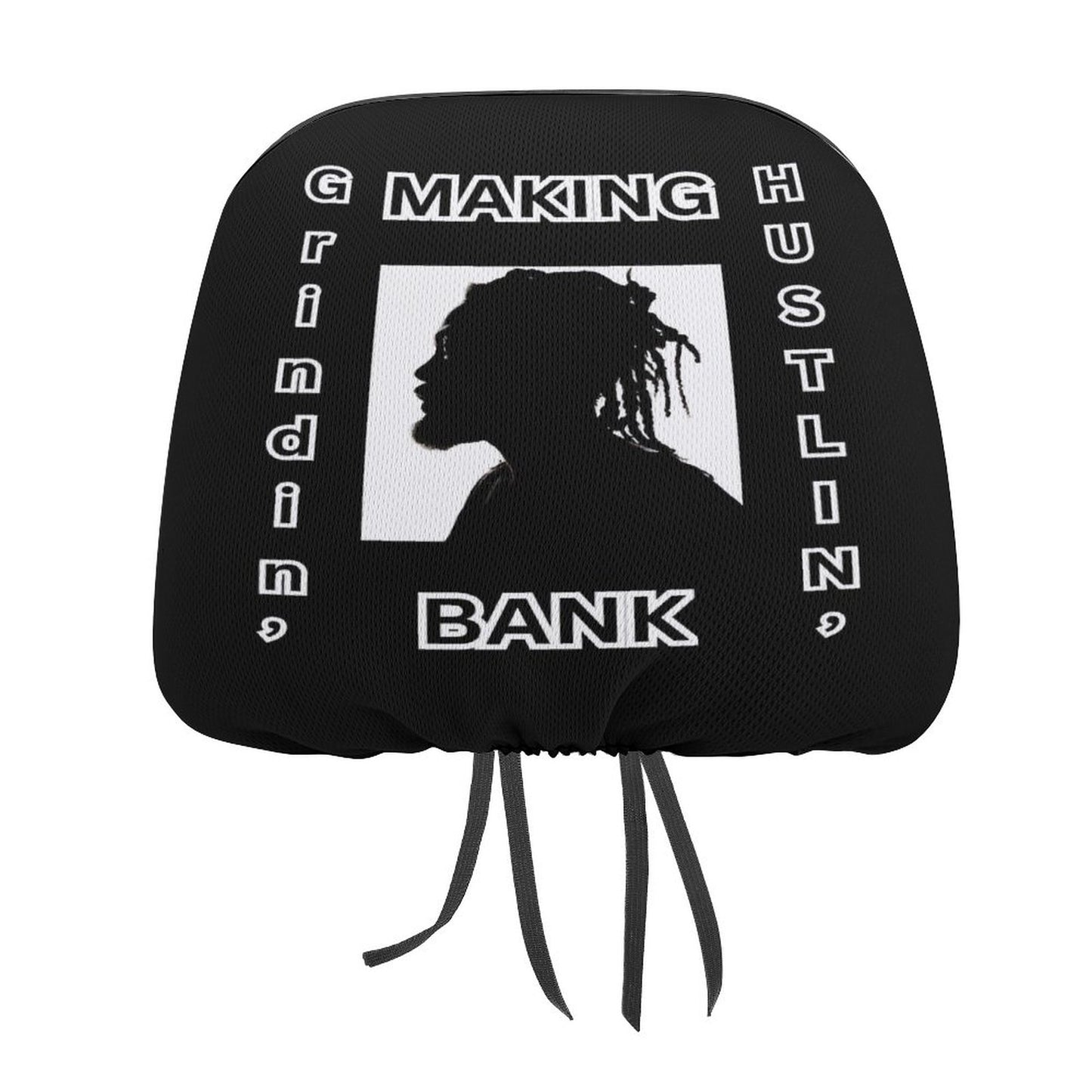 Custom Car Headrest Covers-MAKING BANK