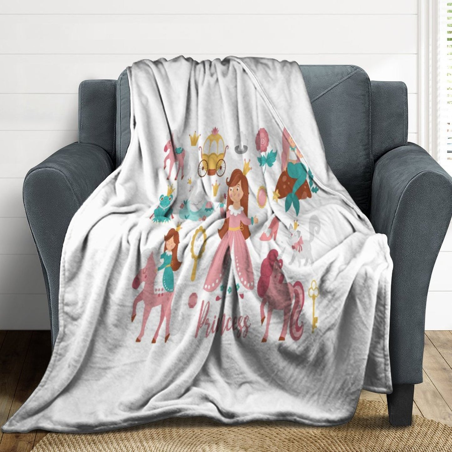 250gsm Flannel Throw Blanket-60"x80"