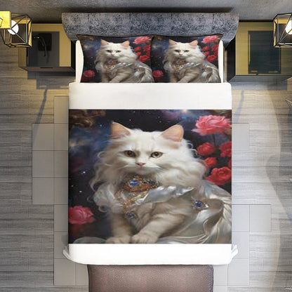 3-Piece Bedding Set-90"x90"/ 229x229cm (Dual-sided Printing)