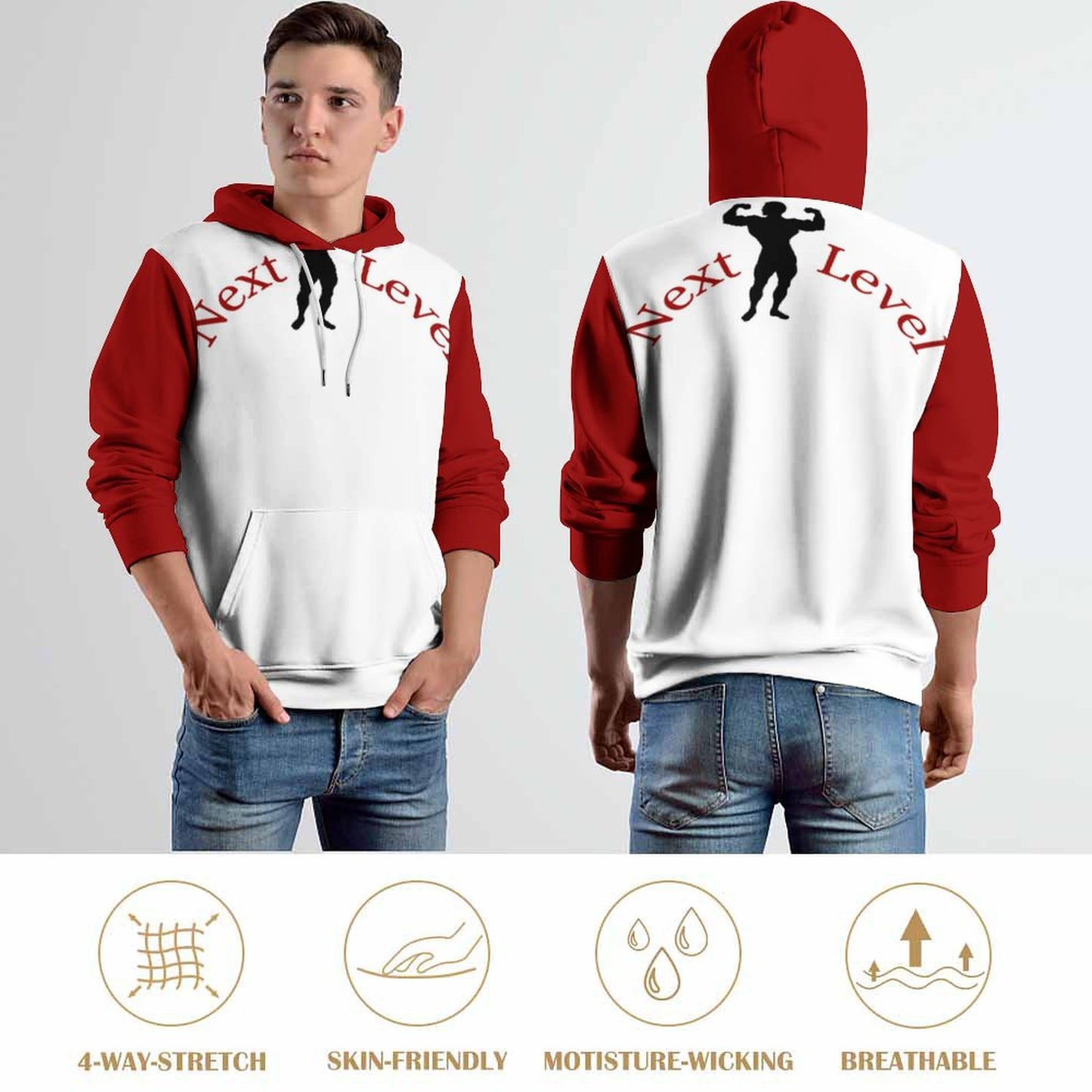280gsm Custom Hoodie No Minimum with Double-layer Cap