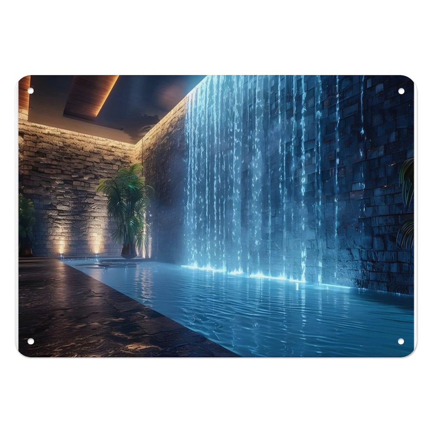 Horizontal Personalized Metal Wall Art Tin Sign-5.5"x7.9"/14x20cm