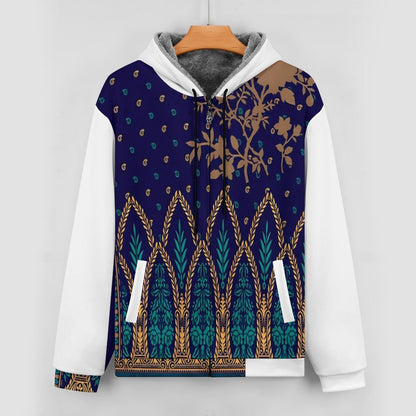 230gsm Full Zip up Hoodie with Plush Lining WZIP (All-Over Printing)