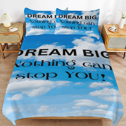 3-Piece Bedding Set-102"x90"/ 259x229cm (Dual-sided Printing)