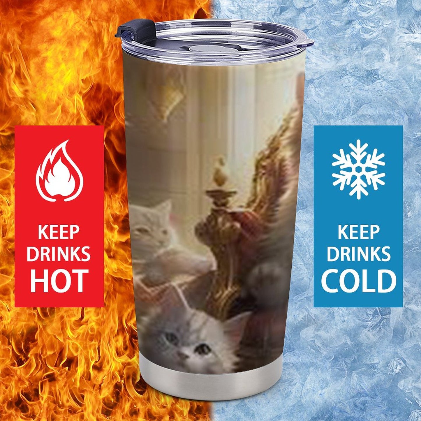 Car Travel Coffee Mug with Lid (All-Over Printing)
