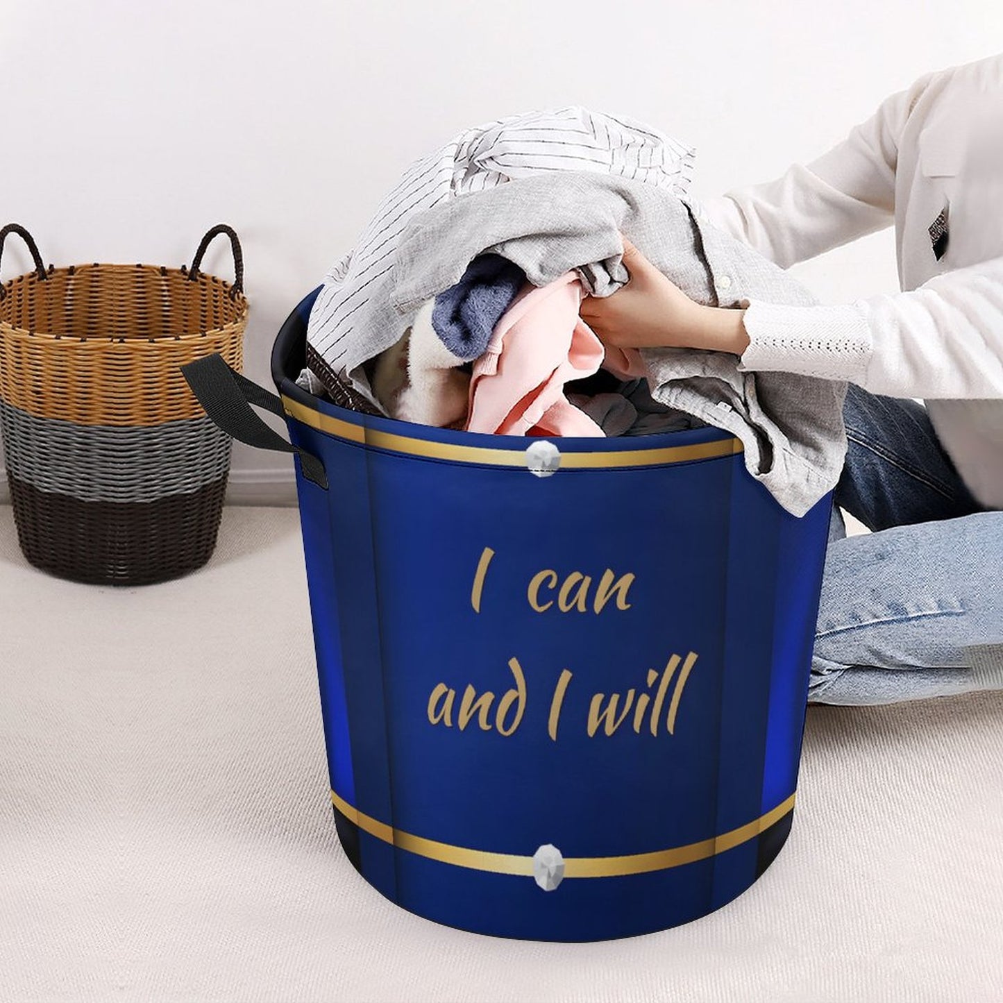 Oxford Collapsible Laundry Basket